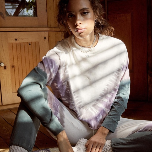 DAYDREAMER DUSTY ROSE TIE DYE LONG SLEEVE - Picture 4 of 6